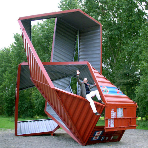 Container Origami folly